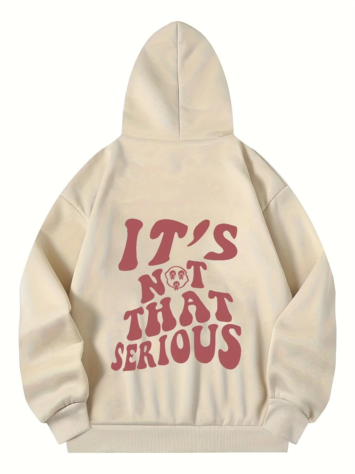 Oversized Women's Hoodie - Drop Shoulder, Fleece, Casual