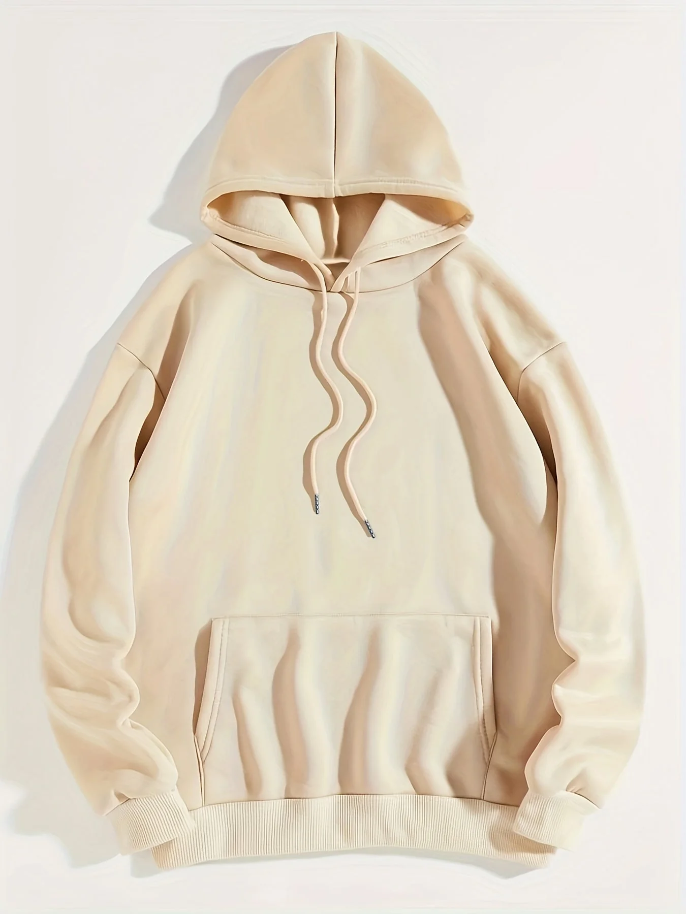 Oversized Women's Hoodie - Drop Shoulder, Fleece, Casual - Image 2