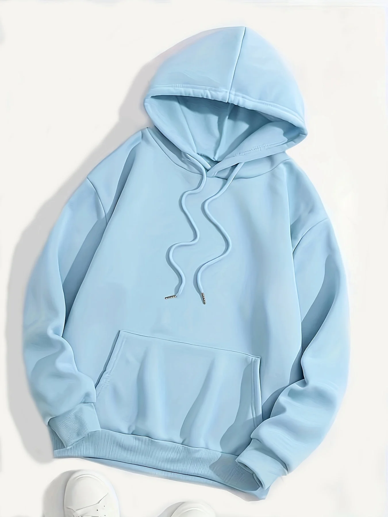 Oversized Women's Hoodie - Drop Shoulder, Fleece, Casual - Image 5