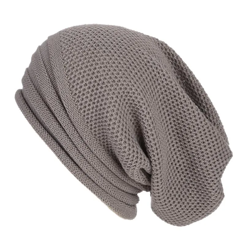 Oversized Women's Knitted Beanie - Slouchy Wool Winter - Image 3