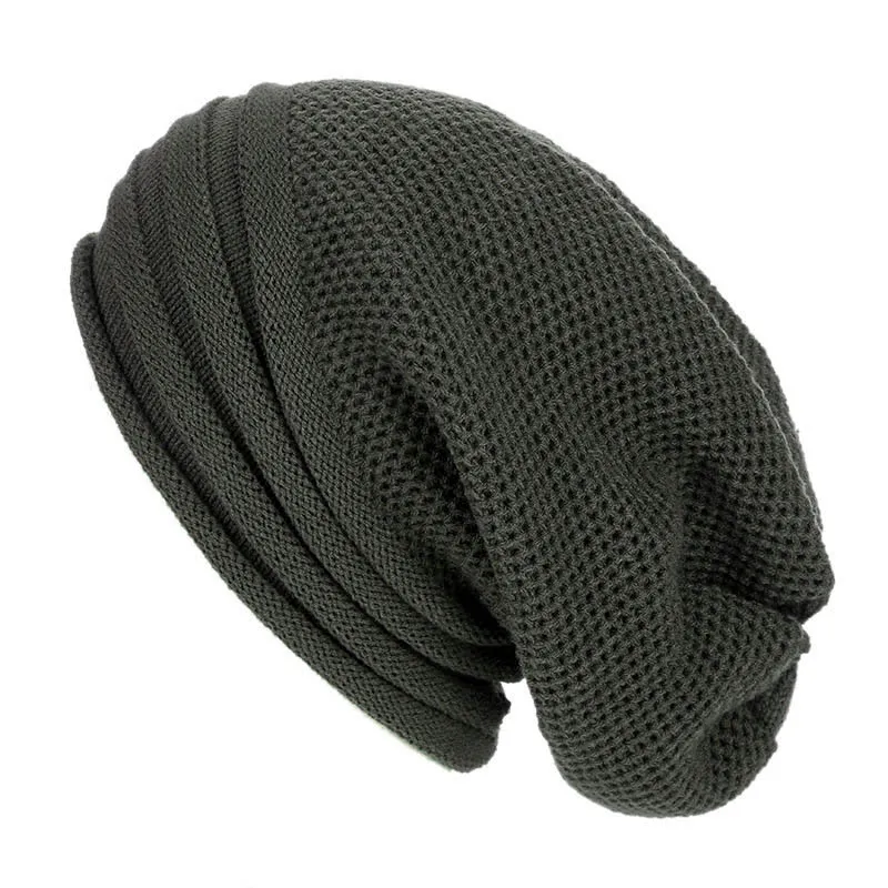 Oversized Women's Knitted Beanie - Slouchy Wool Winter - Image 4