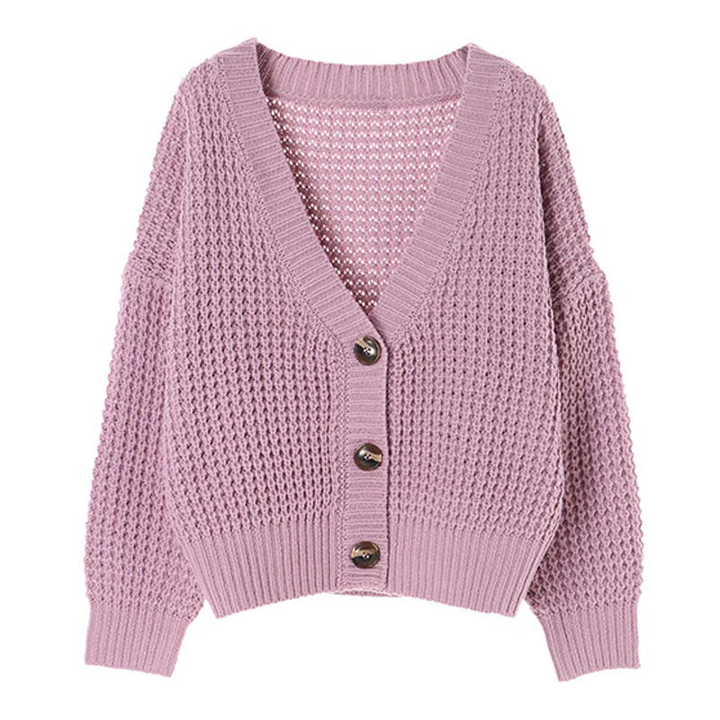 Oversized Women’s Sweater Coat - Boxy Knit, Cotton Blend - Image 5