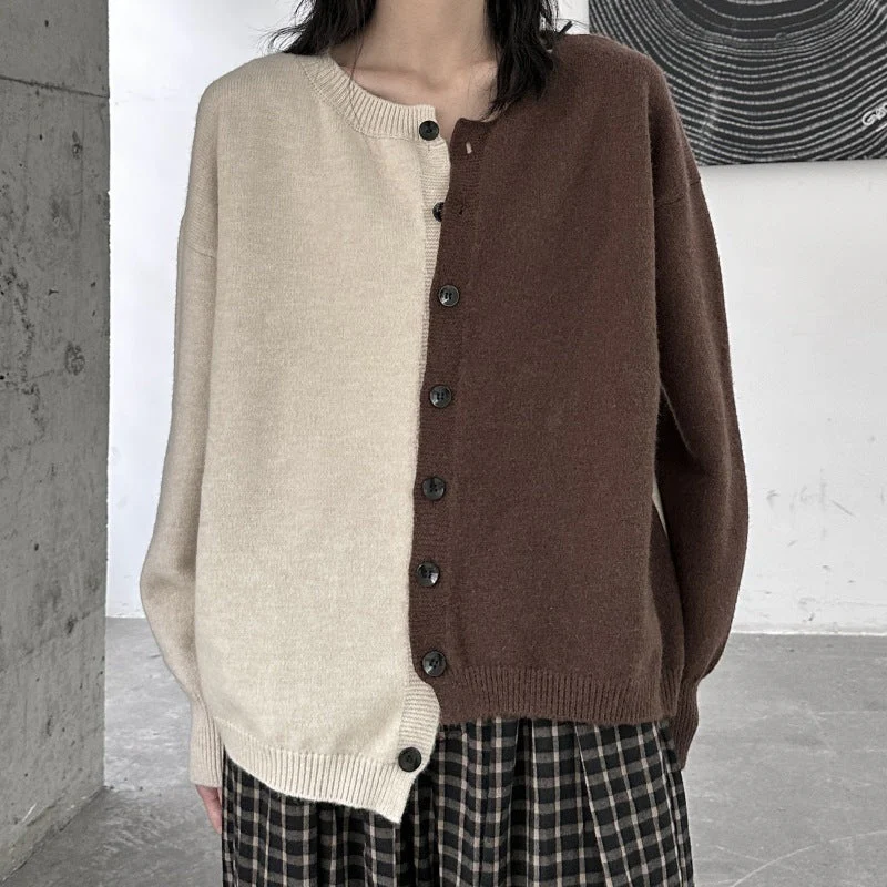 Oversized Women’s Sweater Coat - Button Front, Acrylic - Image 7