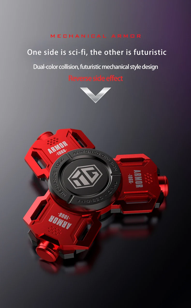 Glow Fidget Spinner Alloy EDC Long Spin Stress Relief - Image 12