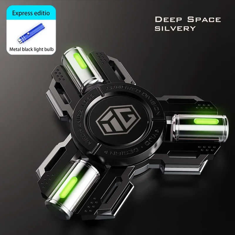 Glow Fidget Spinner Alloy EDC Long Spin Stress Relief - Image 22