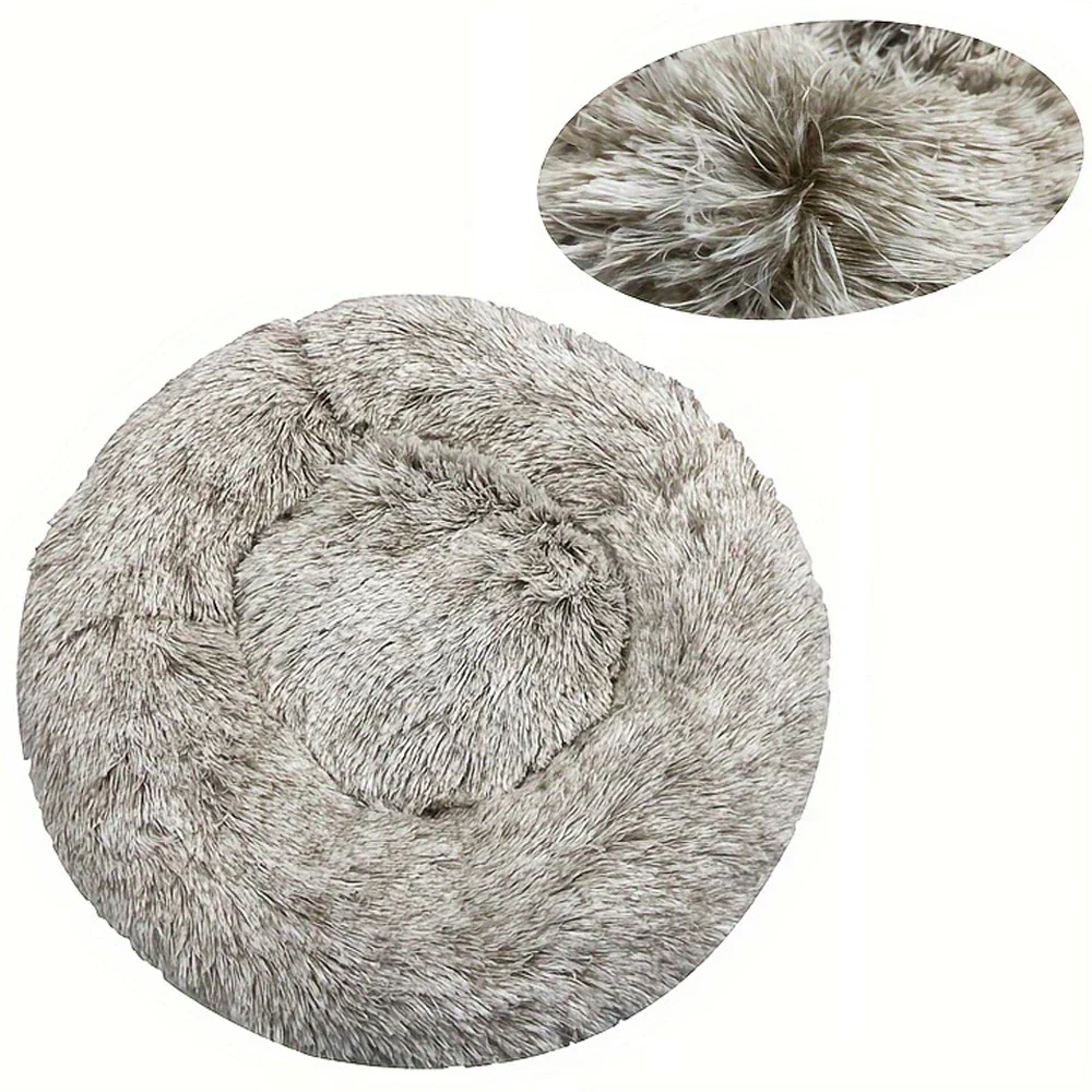 Pet Bed Round Plush Bed Winter Warm 2026 Washable Cozy Comfort For Pets - Image 14