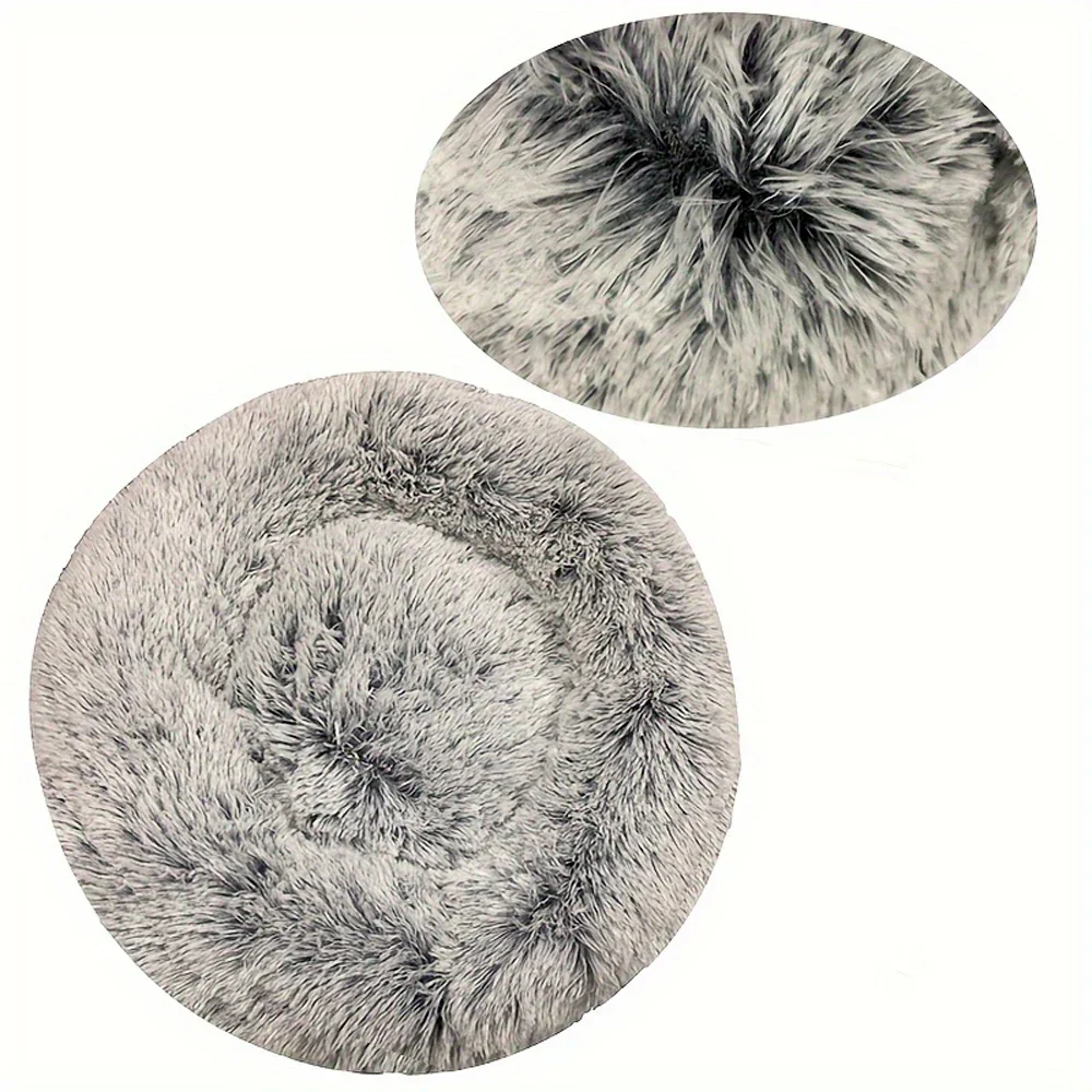 Pet Bed Round Plush Bed Winter Warm 2026 Washable Cozy Comfort For Pets - Image 16