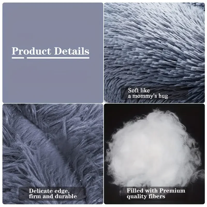 Pet Bed Round Plush Bed Winter Warm 2026 Washable Cozy Comfort For Pets - Image 4