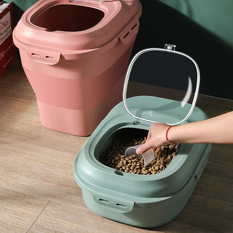 Pet Food Container 23L Airtight Storage Bin Moisture Proof Seal With Measuring Cup Fall 2025 Pet Care - Image 4