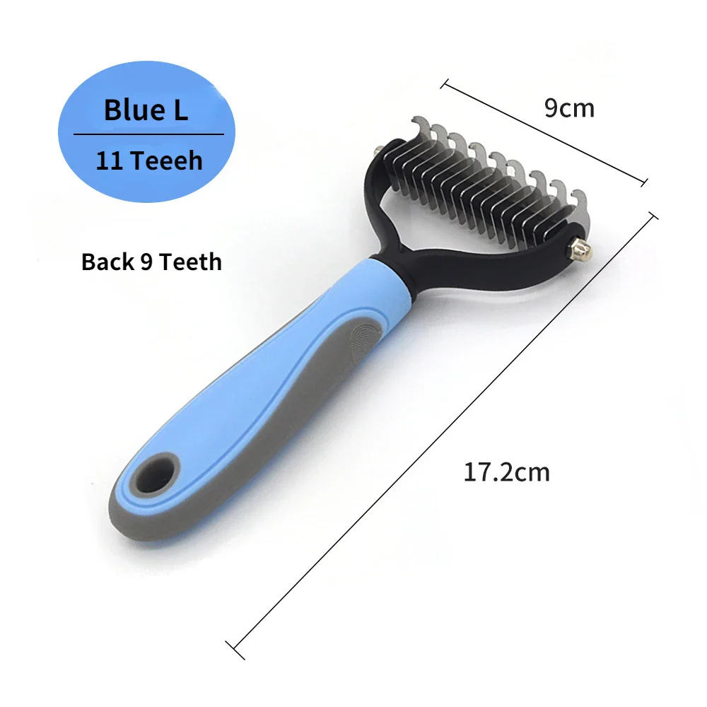 Pet Grooming Care Deshedding Brush for Dogs & Cats - Fur Remover & Knot Cutter Comb - Image 10