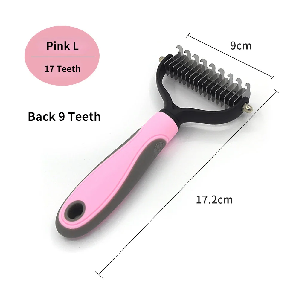 Pet Grooming Care Deshedding Brush for Dogs & Cats - Fur Remover & Knot Cutter Comb - Image 11
