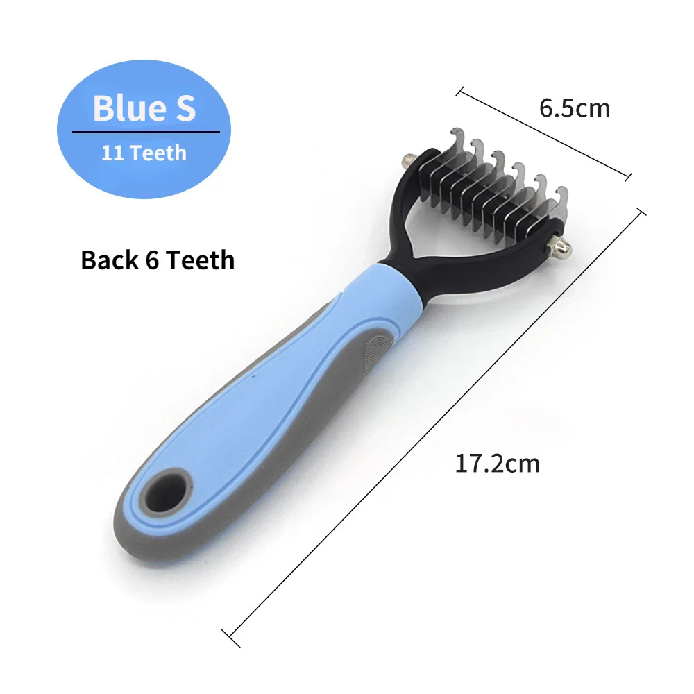 Pet Grooming Care Deshedding Brush for Dogs & Cats - Fur Remover & Knot Cutter Comb - Image 12