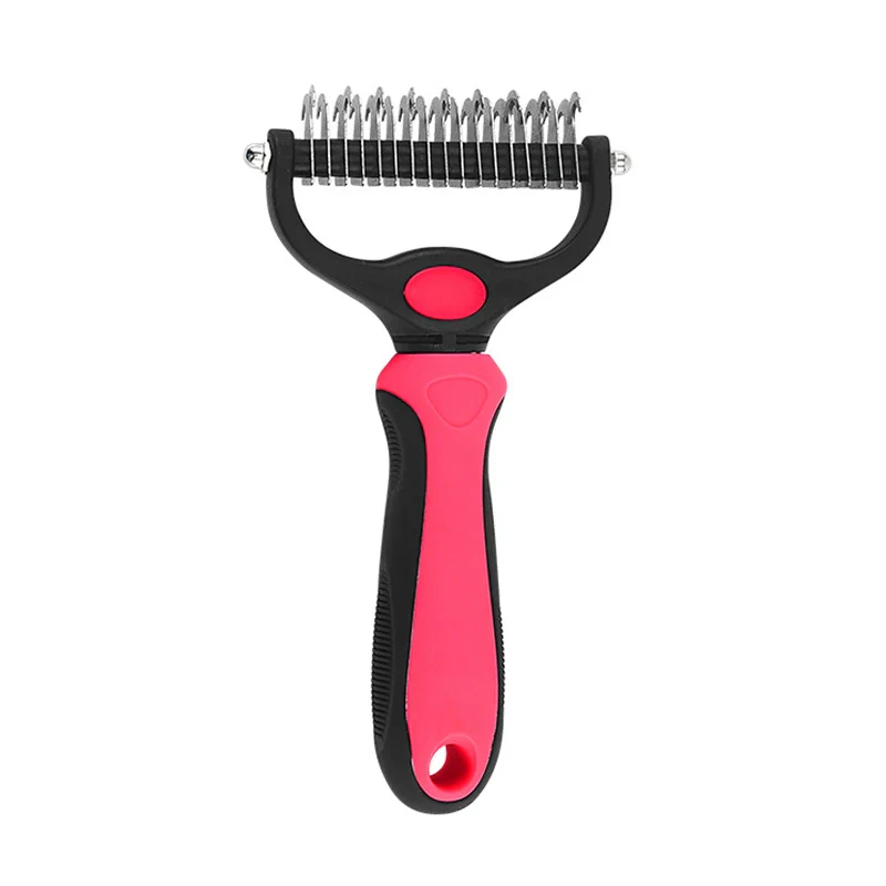 Pet Grooming Care Deshedding Brush for Dogs & Cats - Fur Remover & Knot Cutter Comb - Image 7