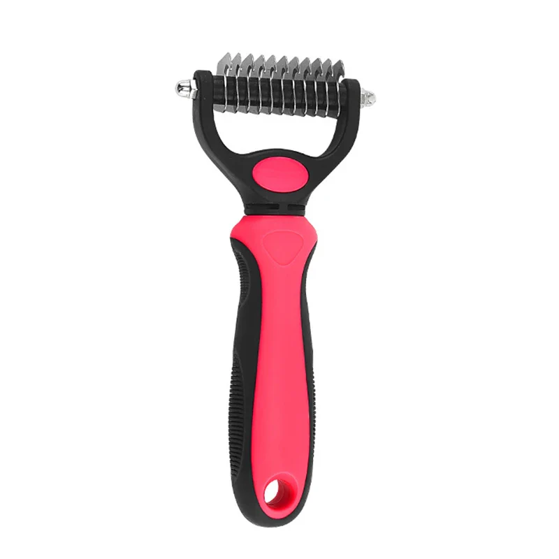 Pet Grooming Care Deshedding Brush for Dogs & Cats - Fur Remover & Knot Cutter Comb - Image 8