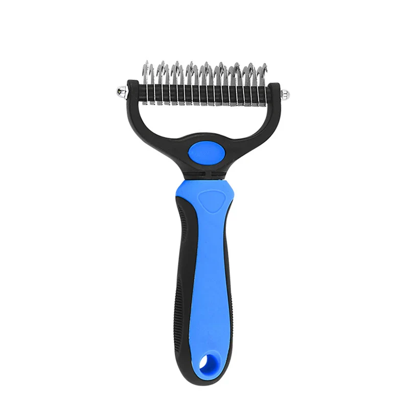 Pet Grooming Care Deshedding Brush for Dogs & Cats - Fur Remover & Knot Cutter Comb - Image 9