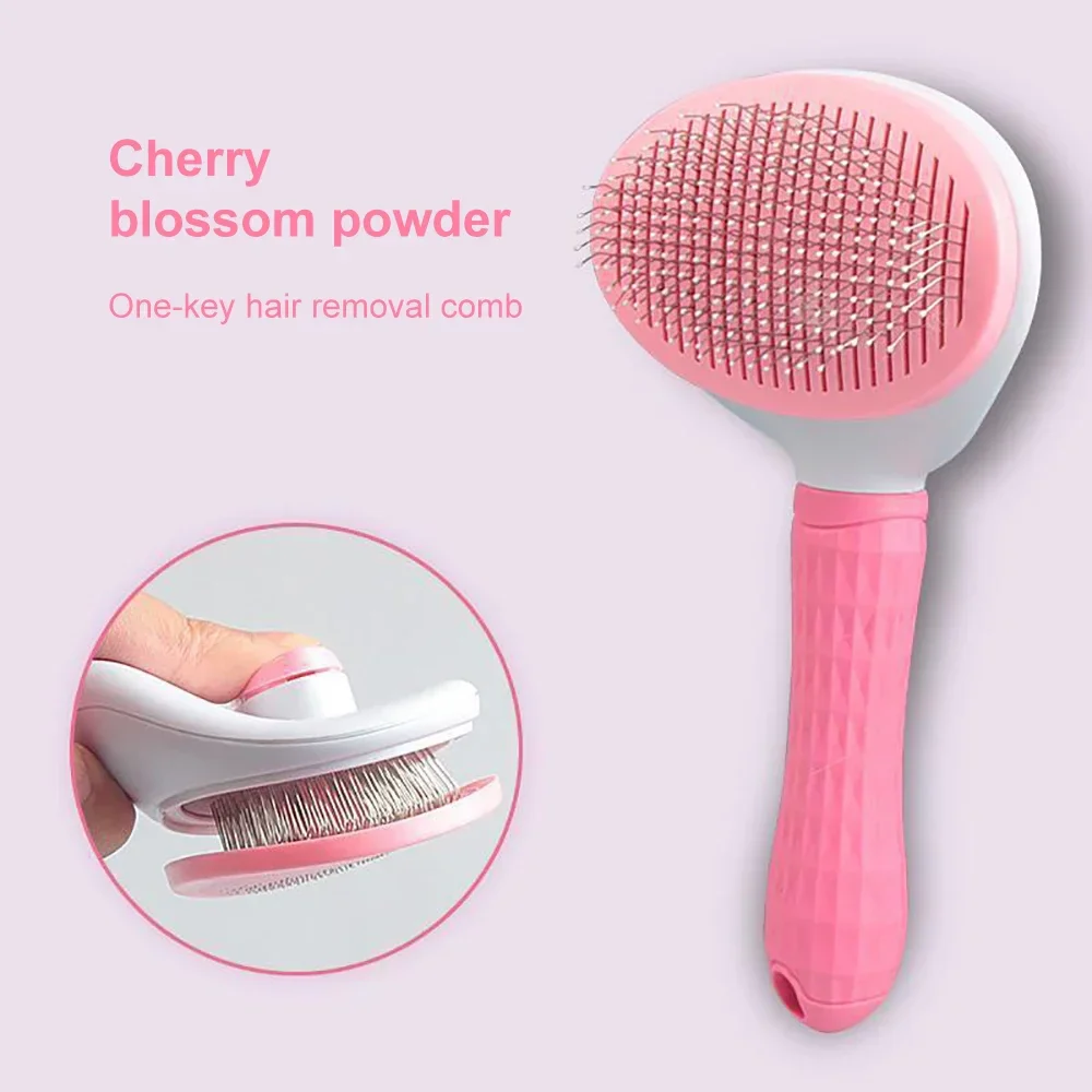Pet Grooming Care Dog & Cat Hair Remover Brush - Long Hair Grooming Comb for Easy Cleaning - Image 10