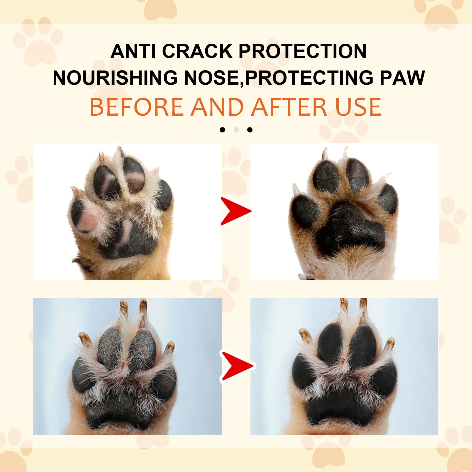 Pet Grooming Care Paw Balm for Cats & Dogs - Moisturizing 50g Cream for Paws & Nose Repair - Image 5