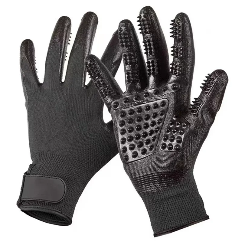 Pet Grooming Gloves Teal Rubber Bath Gloves Spring 2026 Hair Removal Non Slip Gentle Massage - Image 7