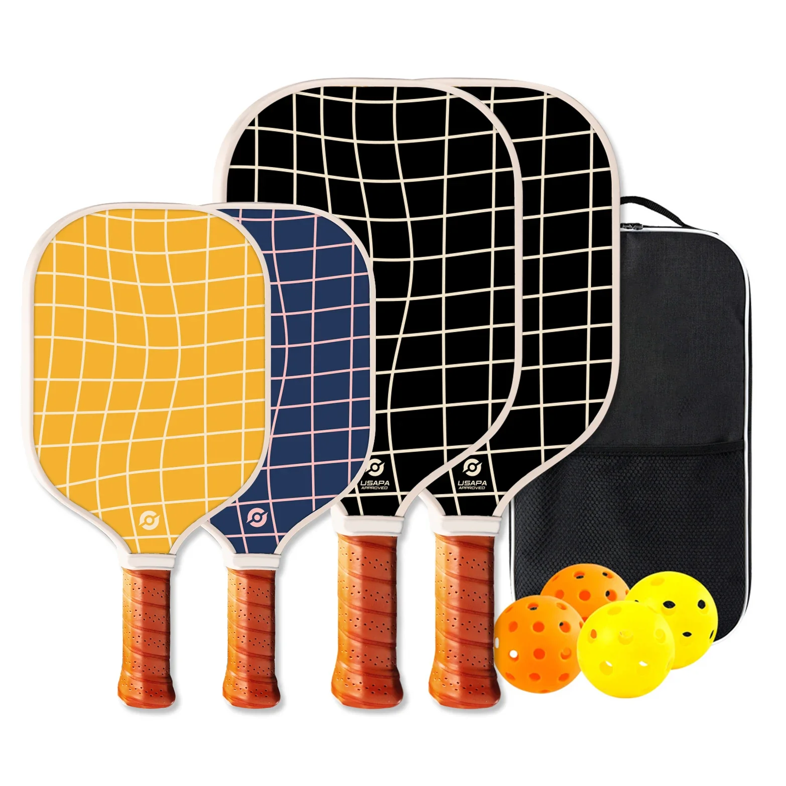 Pickleball Paddle Set for Family, Durable Glass Fiber with 13mm PP Core, Lightweight Outdoor Pickleball Equipment - Image 10