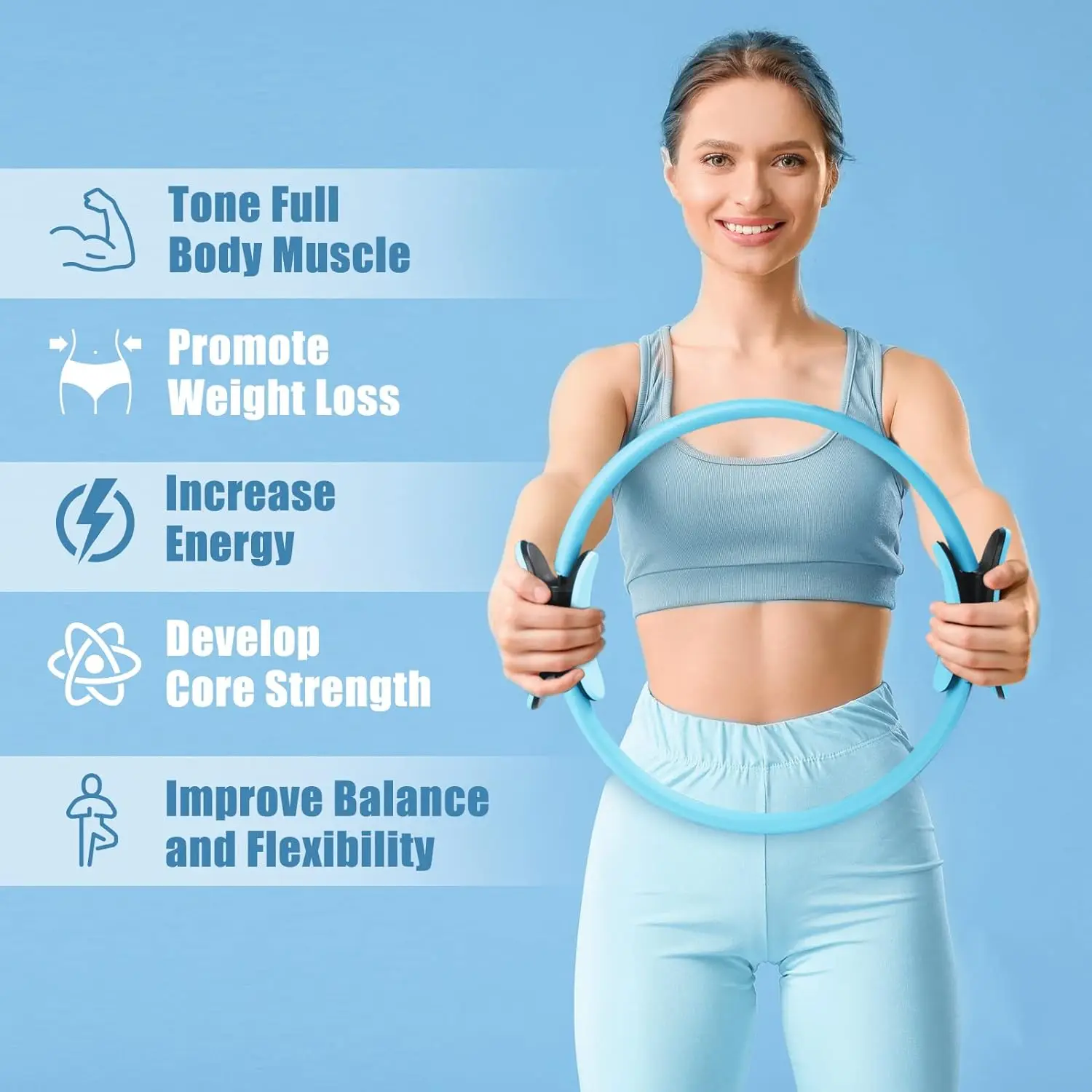 Pilates Fitness Equipment Ring - Magic Yoga Ring for Pelvic Floor Muscle Training, Home Gym Use - Image 4