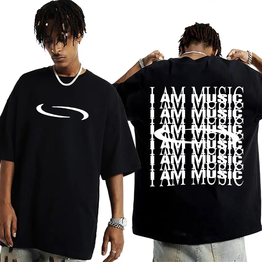 PlayBoi Carti ''I'm Music T-shirt'' Opium Ken Carson Tour Rap Fashion Hip Hop Oversized Tees - Image 3
