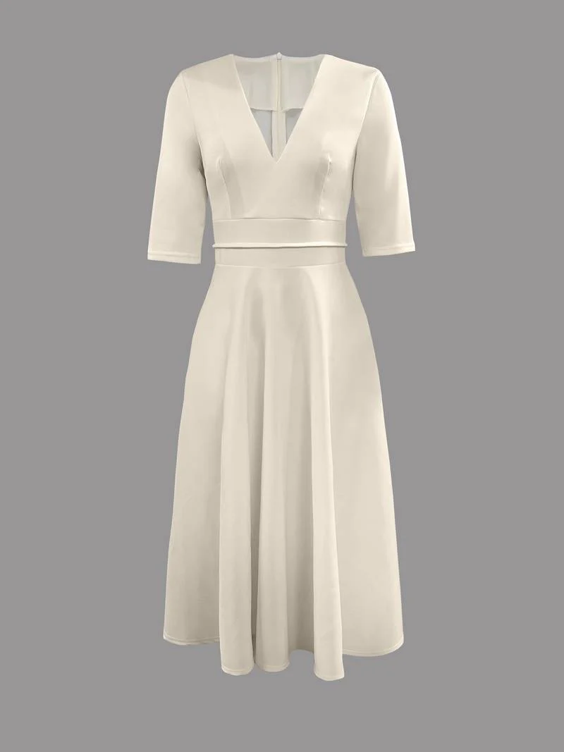 Plus Size Women's Summer Dress in Soft Cotton Blend, Elegant and Comfortable for Any Occasion - Image 4