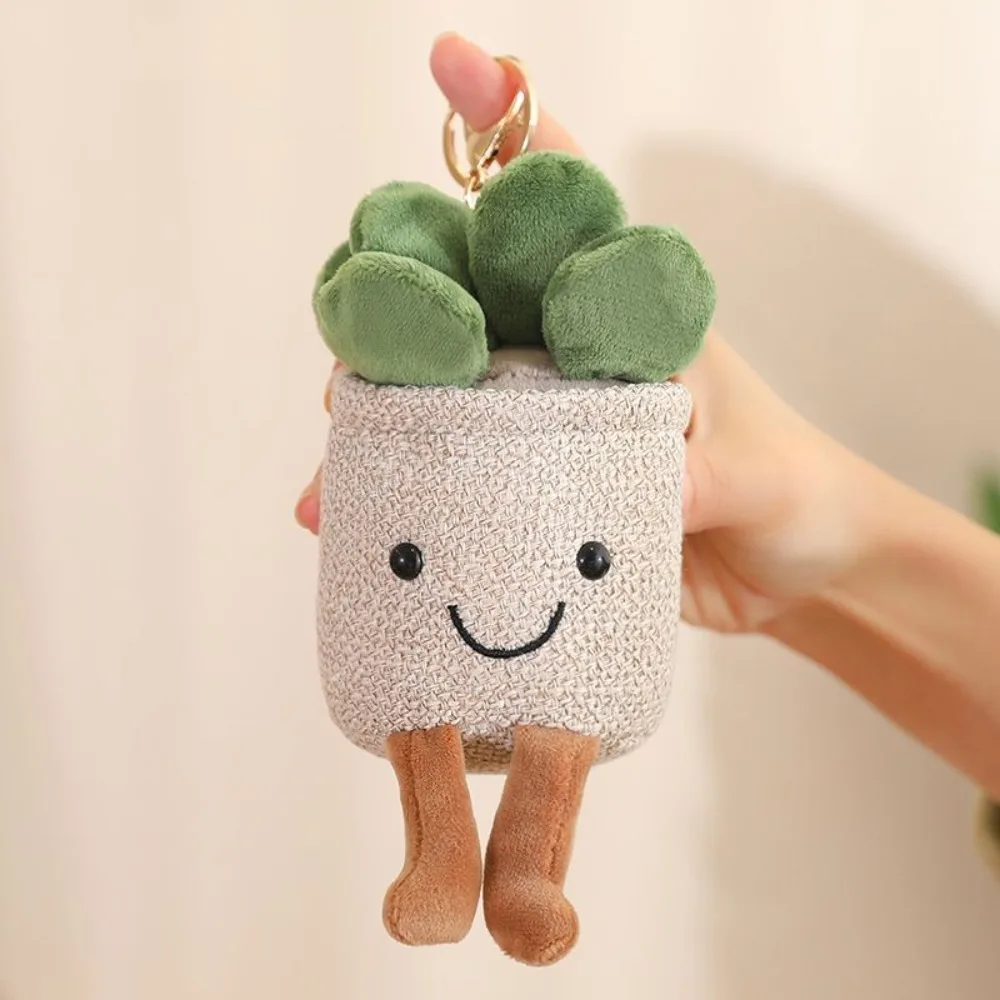 Plush Succulent Potted Plant Toy, Soft Cuddly Decor for Home and Gifts, 12-Inch Green Plushies for Kids - Image 2