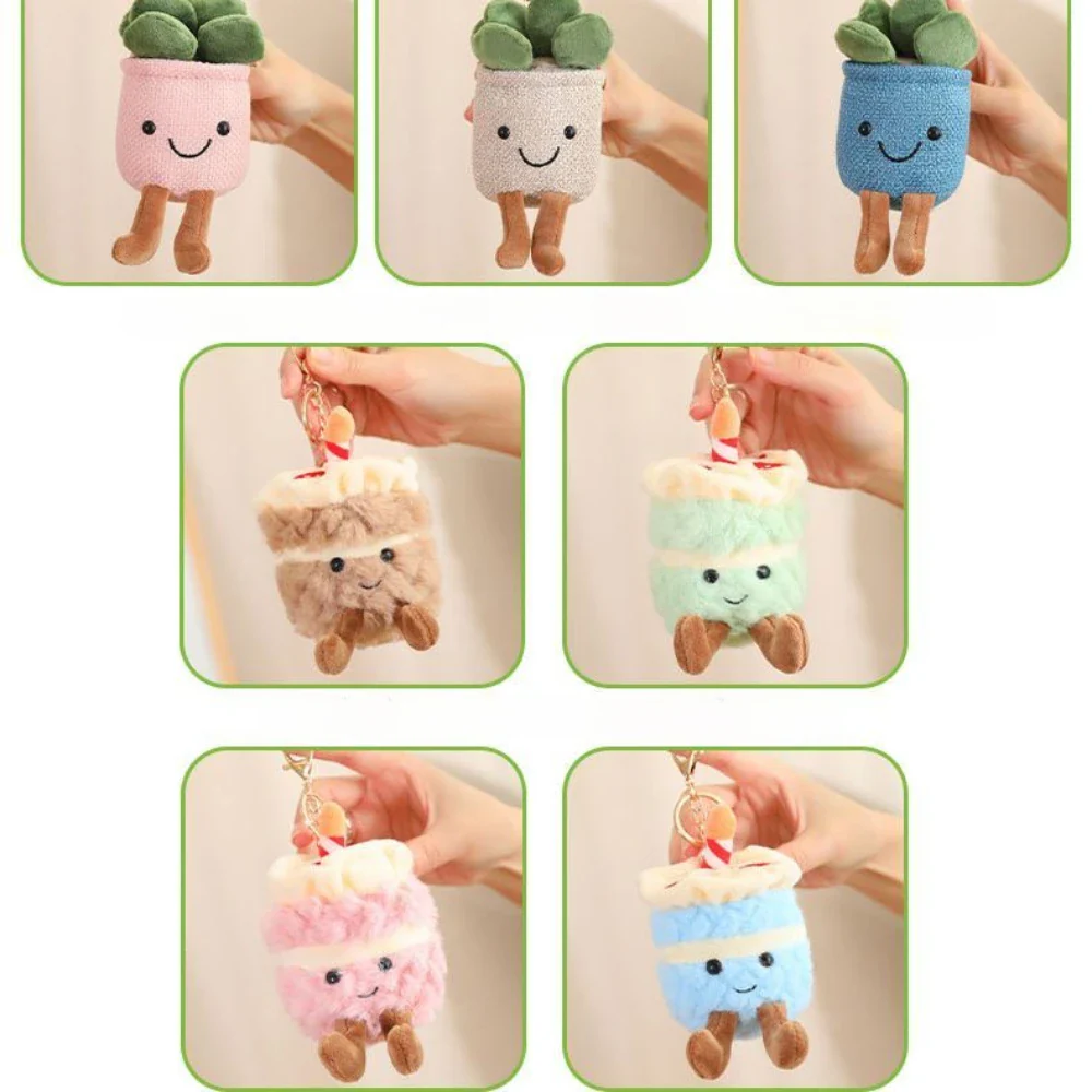 Plush Succulent Potted Plant Toy, Soft Cuddly Decor for Home and Gifts, 12-Inch Green Plushies for Kids - Image 8