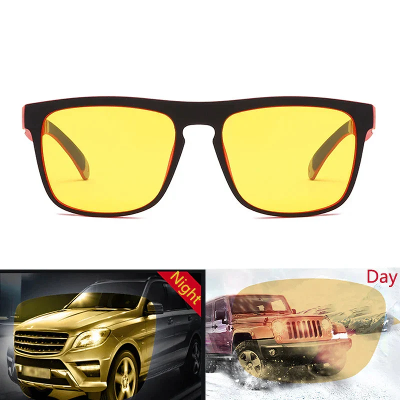 Polarized Sunglasses Night Vision Unisex Square Frame UV400 Anti Glare Driving Glasses Fall 2025 Trend - Image 2
