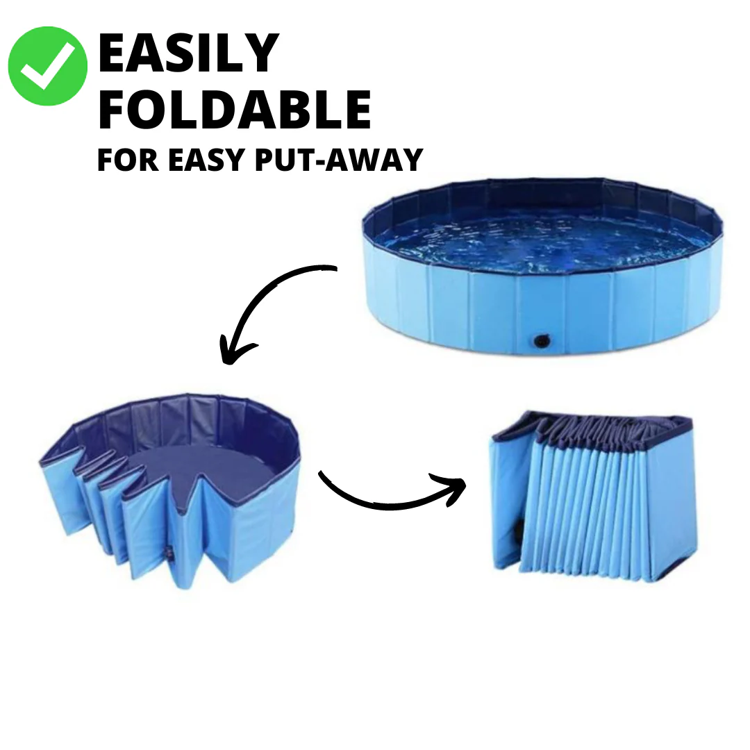 Pop-Up Dog Pool Foldable - Outdoor Bath And Pool For Pets, Summer 2025 Easy Setup, Side Drain, Durable Lining - Image 14