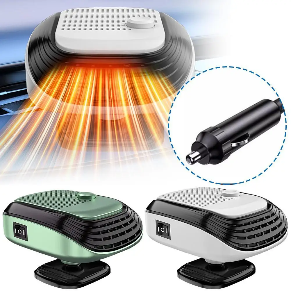 Portable Car Heater Defogger 120W 12V 2In1 Windshield Warmer For Cars Trucks SUVs RVs Fast Heating Winter 2025
