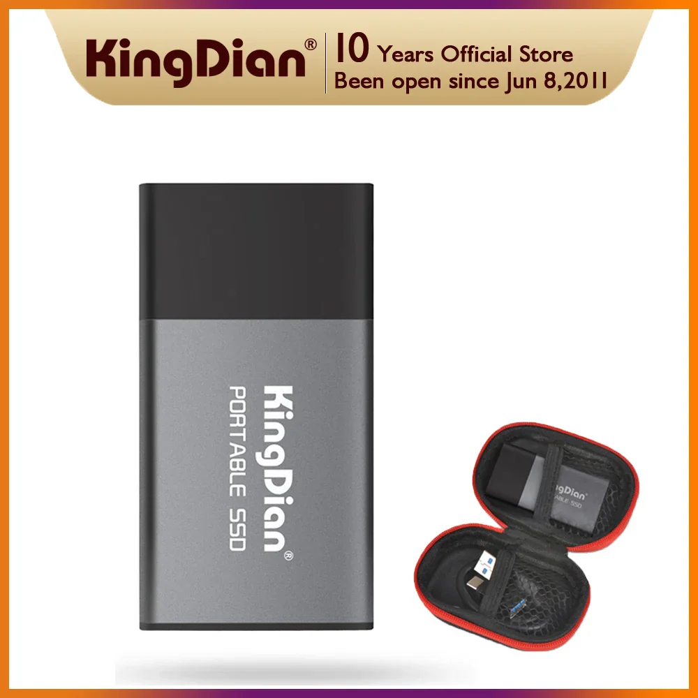 Portable SSD USB 3.0 Type C External Pocket Drive Fall 2025 Holiday Gift Fast Reliable Backup For Business Travel