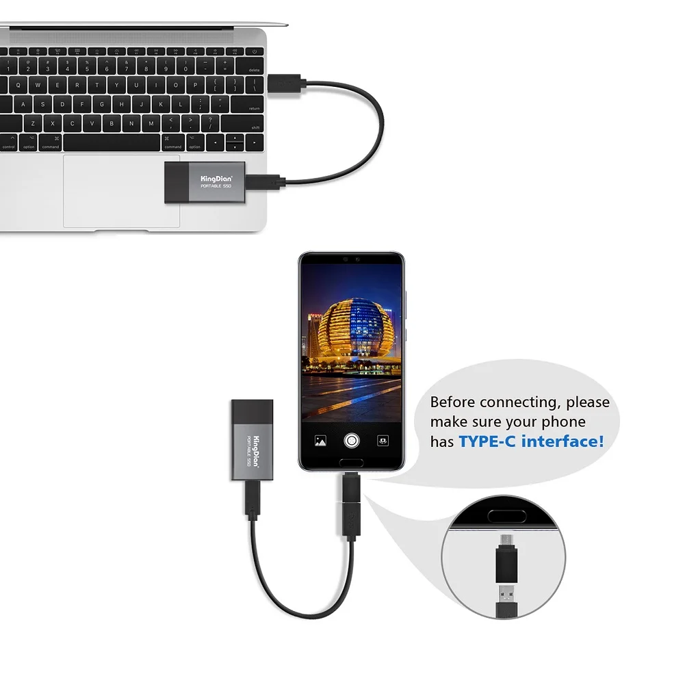Portable SSD USB 3.0 Type C External Pocket Drive Fall 2025 Holiday Gift Fast Reliable Backup For Business Travel - Image 4