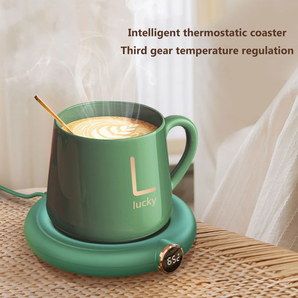 Portable USB Cup Warmer 3 Gear Smart Coffee Mug Heating Coaster for Tea and Milk - Image 6