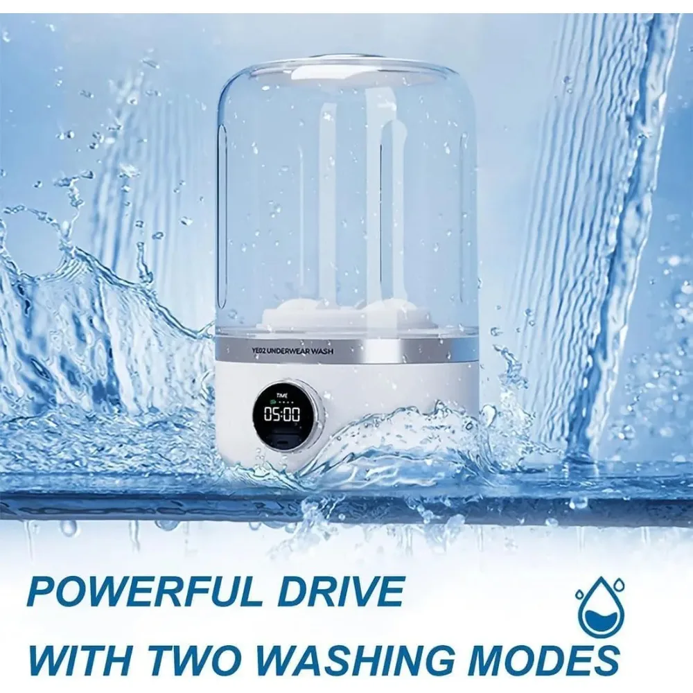 Portable Washing Machine 1L USB Mini Underwear Washer Travel Fall 2025 Dehydrator Quick On The Go Laundry - Image 3