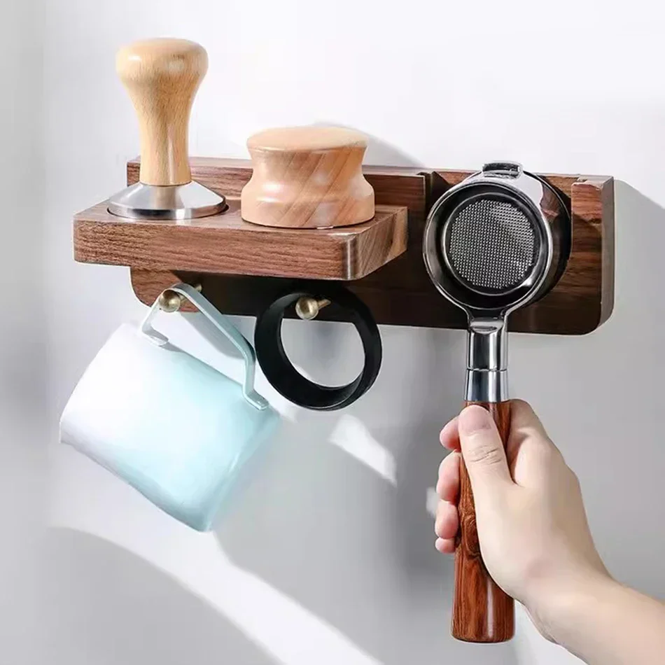 Portafilter Wall Rack Self Adhesive Espresso Holder Fits 51mm 54mm 58mm Coffee Setup Fall 2025 Space Saving Organizer - Image 6