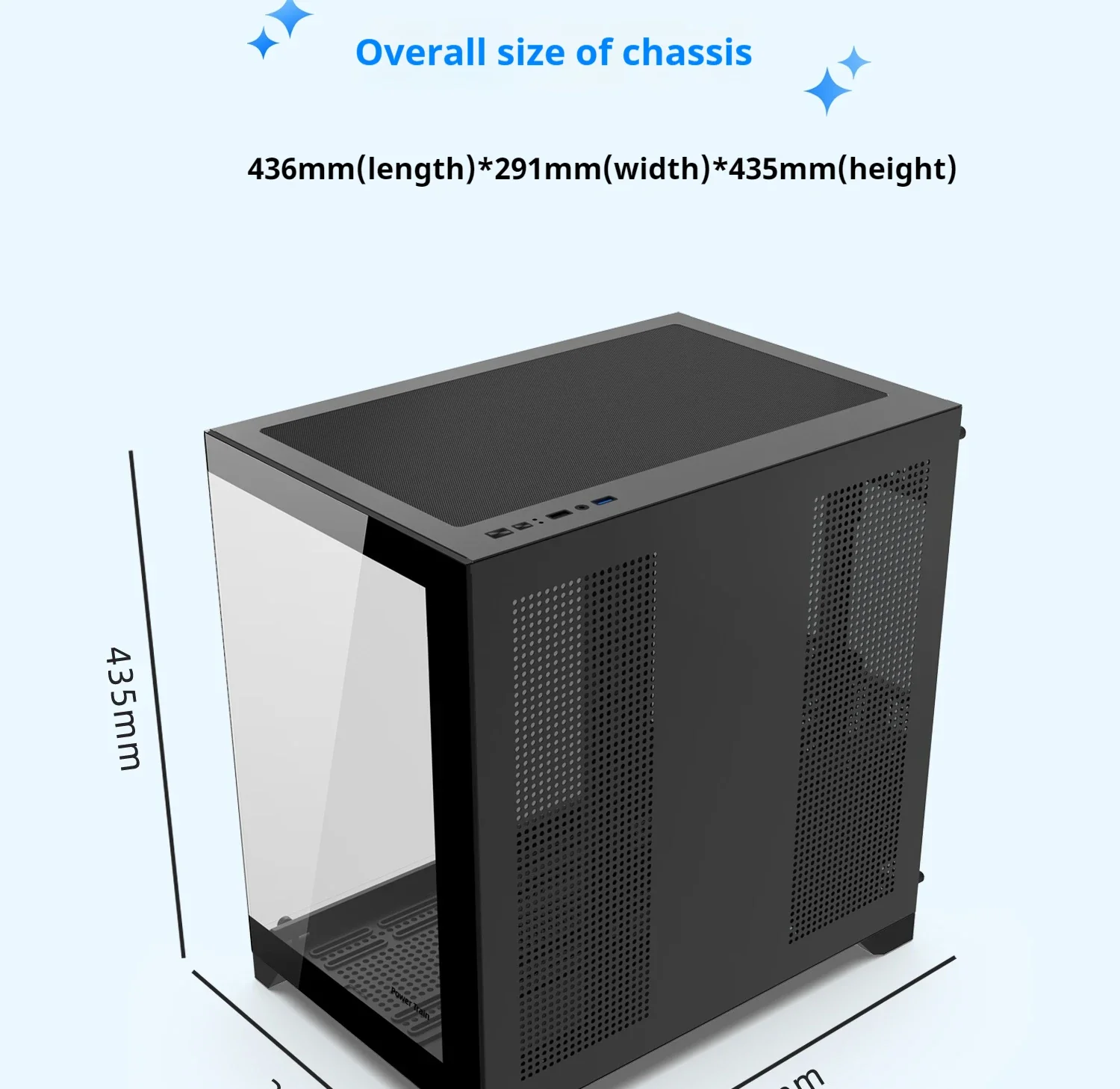 Gaming PC Case Dreamland Pro ATX Dual Glass 360mm Chassis - Image 22