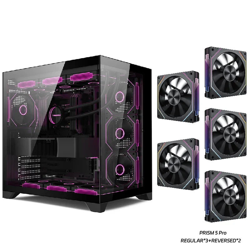 Gaming PC Case Dreamland Pro ATX Dual Glass 360mm Chassis - Image 27