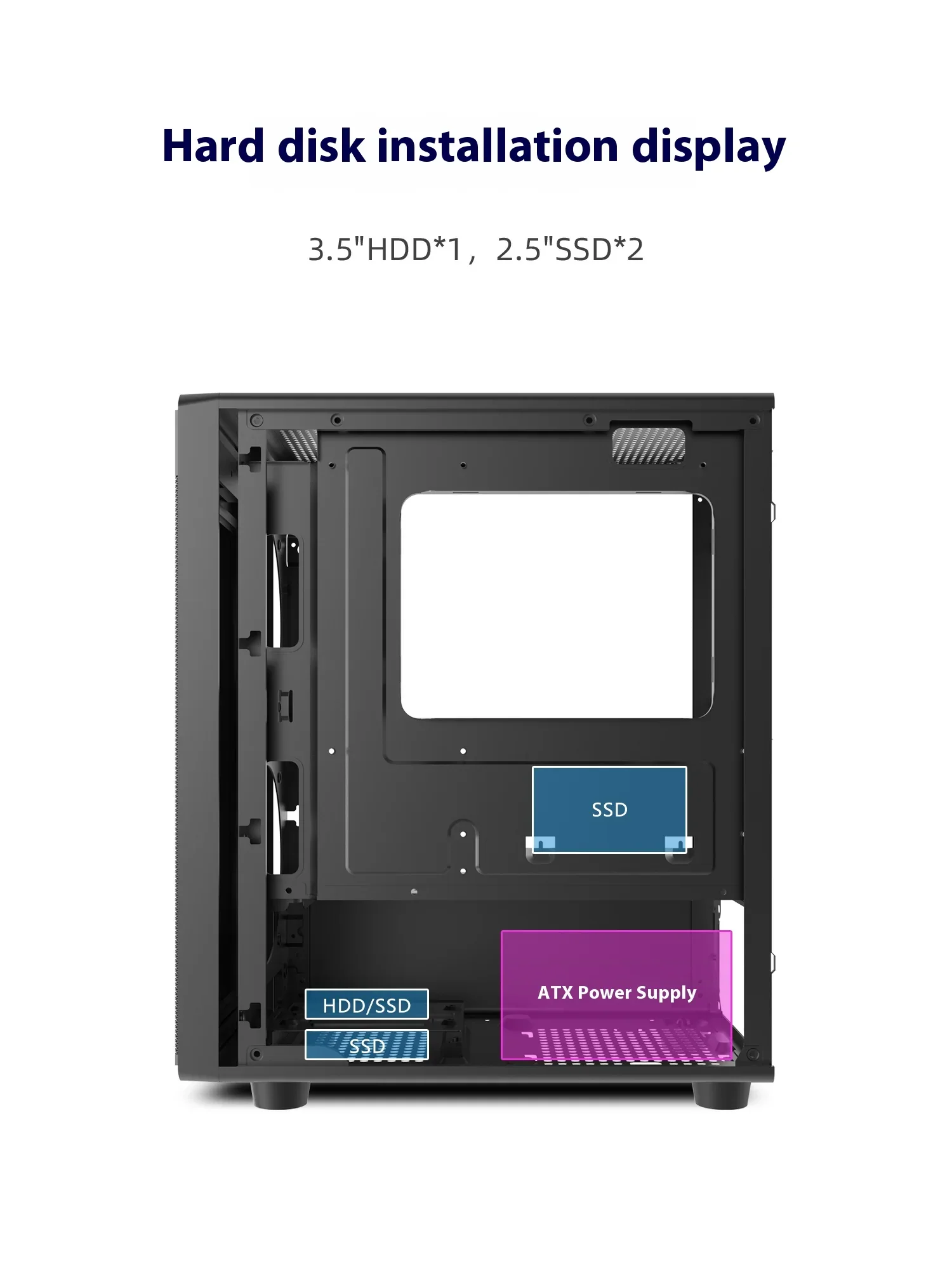 Mini ITX mATX 23L PC Case SFX ATX Support Compact Chassis - Image 12