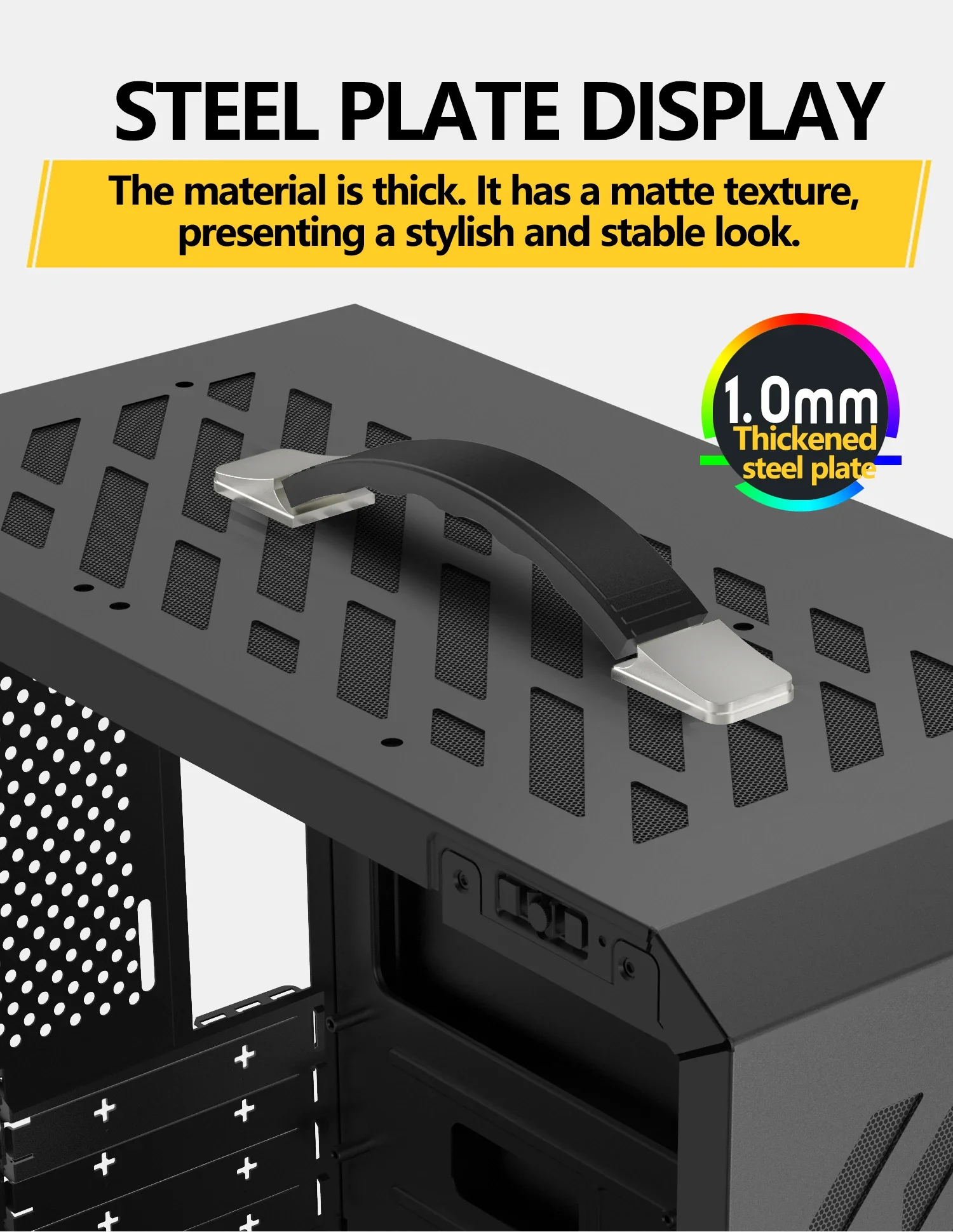 Mini ITX Case Glass Side 240mm Watercooling Portable - Image 12