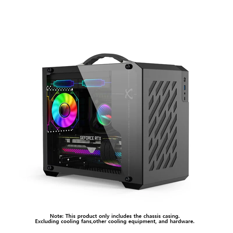 Mini ITX Case Glass Side 240mm Watercooling Portable - Image 21