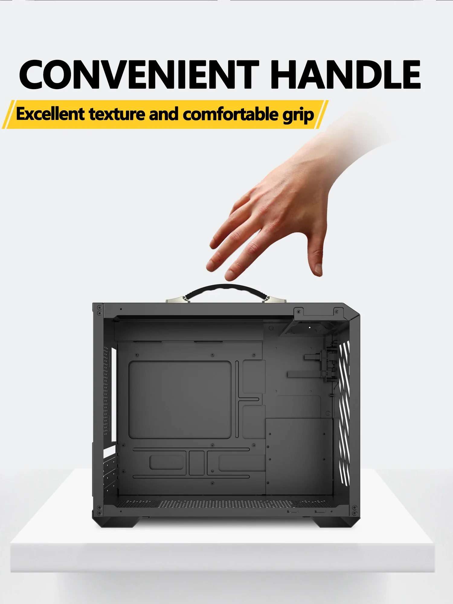 Mini ITX Case Glass Side 240mm Watercooling Portable - Image 8