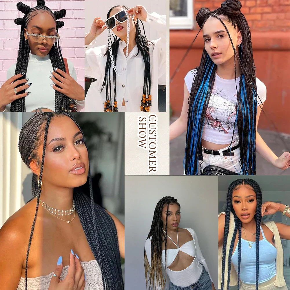 Pre-Stretched Braids Synthetic Ombre Yaki Texture Extensions - Image 5