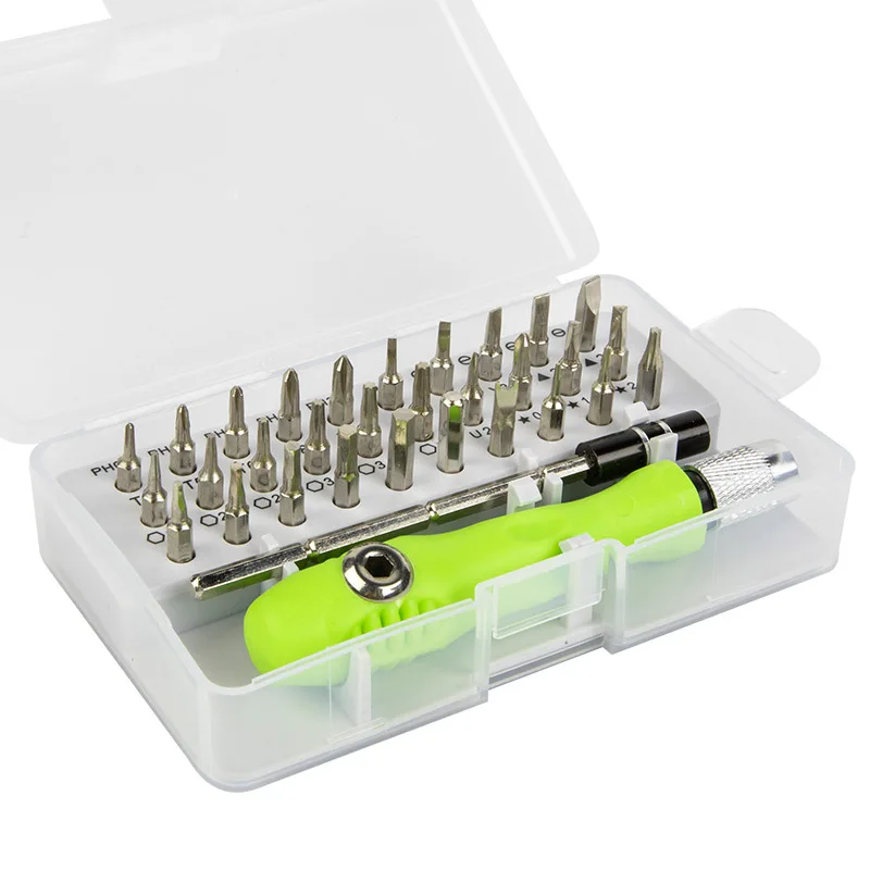 Precision Screwdriver Set 32-In-1 Magnetic Bits Repair Tool Kit For Phones And Tablets Green Handle Back To School 2025 - Image 10
