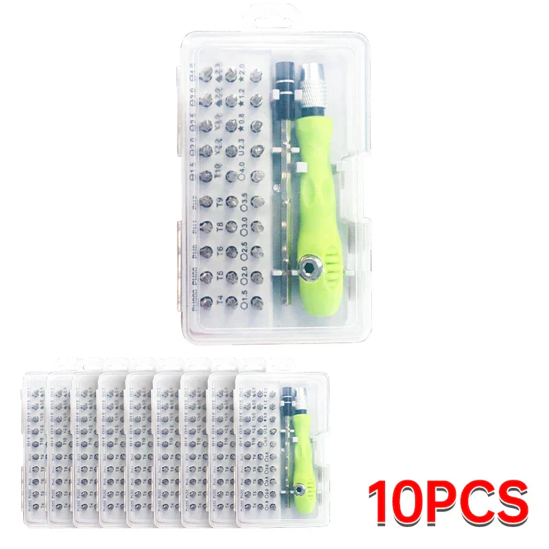 Precision Screwdriver Set 32-In-1 Magnetic Bits Repair Tool Kit For Phones And Tablets Green Handle Back To School 2025 - Image 7