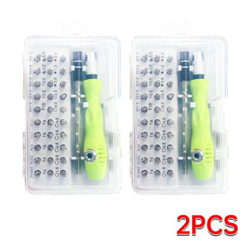 Precision Screwdriver Set 32-In-1 Magnetic Bits Repair Tool Kit For Phones And Tablets Green Handle Back To School 2025 - Image 8