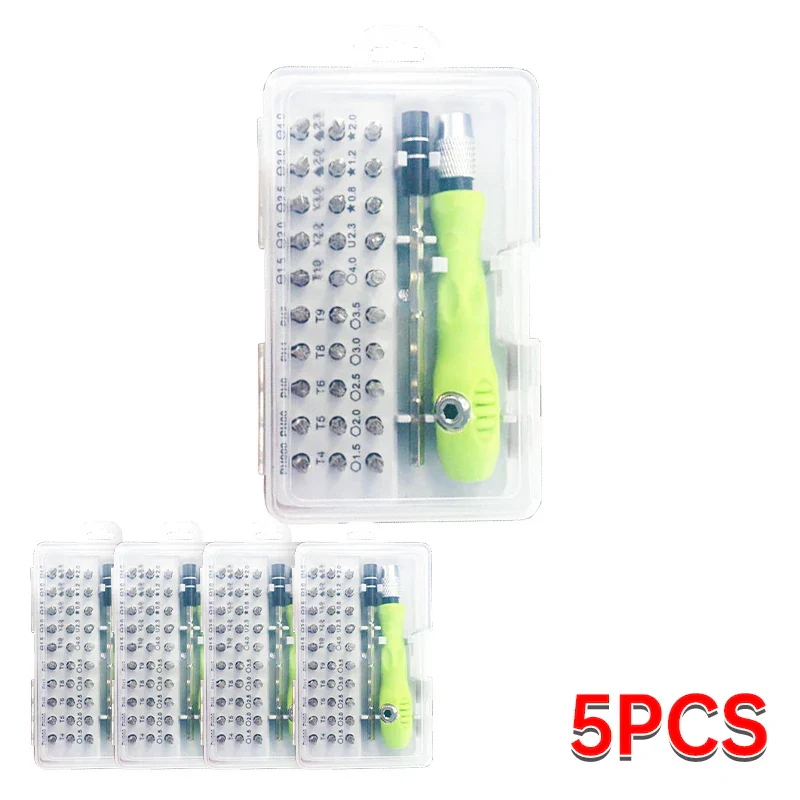 Precision Screwdriver Set 32-In-1 Magnetic Bits Repair Tool Kit For Phones And Tablets Green Handle Back To School 2025 - Image 9