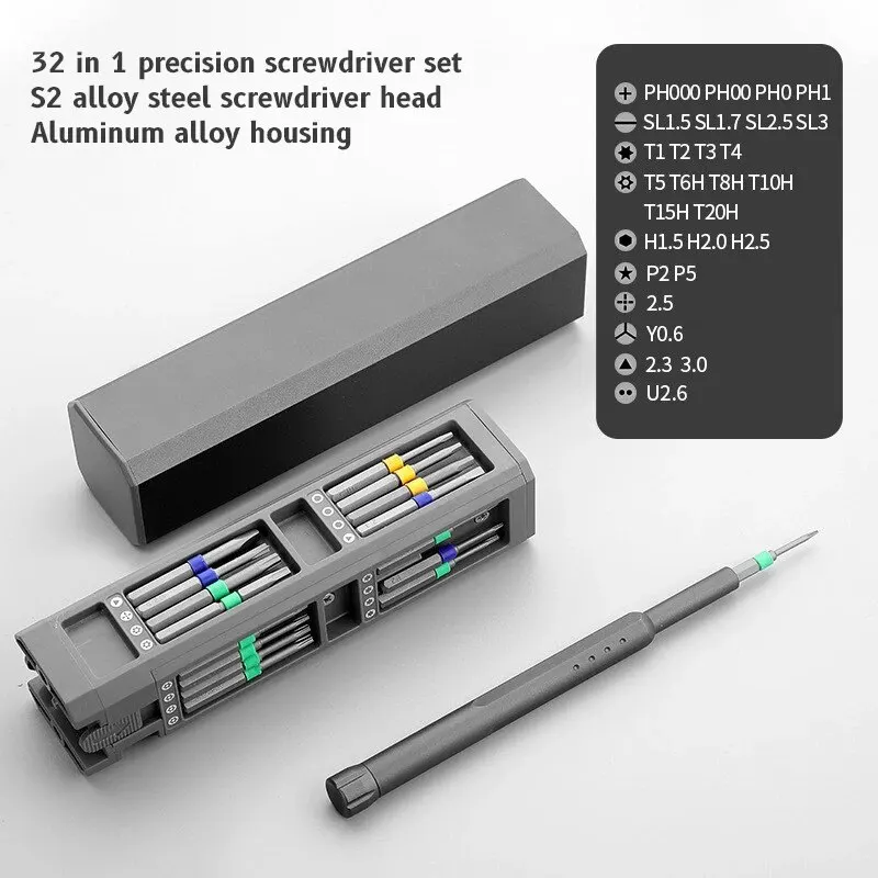 Precision Screwdriver Set Magnetic Electronics Repair Kit With Torx And Phillips Bits For Phones Fall 2025 Gift Idea - Image 7