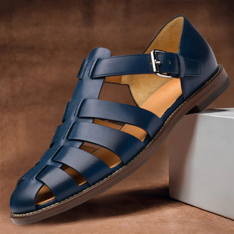 Premium Leather Sandals for Men, Comfortable and Stylish Casual Footwear for Warm Weather - Image 12