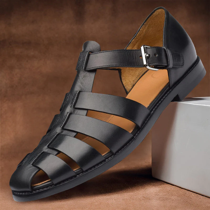 Premium Leather Sandals for Men, Comfortable and Stylish Casual Footwear for Warm Weather - Image 6